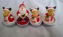 Lot de 4 bougies réchaud de Noël neuves/Lot 4 neue Weihnacht