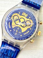Coole Swatch Chrono Uhr für den Sommer.