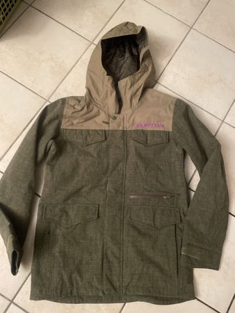 Burton Snowboardjacke Damen Gr. M Winterjacke grün