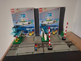2x Lego 4532 Bahnübergang  Erweiterungset 9v Zug 4563