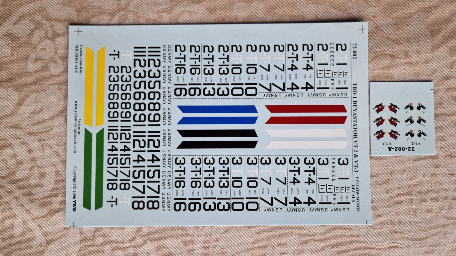 Sticker: Original Yellow Wings Decal  Aviatik TBD 1 Devast. 1/72 – Usato da Duggingen venduto da hammbe 3