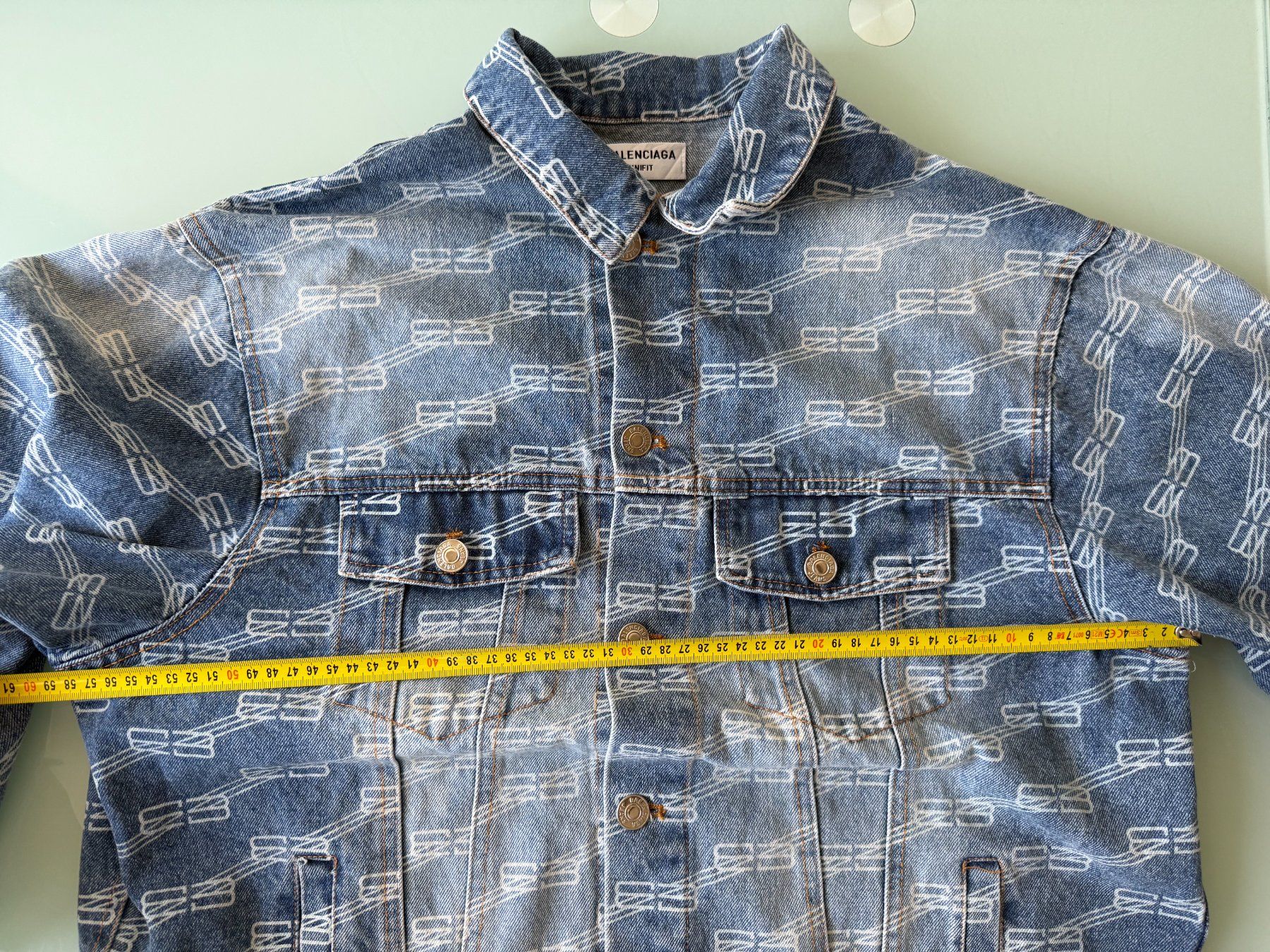 Balenciaga Giacche: BALENCIAGA Monogram Denim Hemd Jacket GR. M 100% ORIGINAL – Usato da Kreuzlingen venduto da Selliton 9