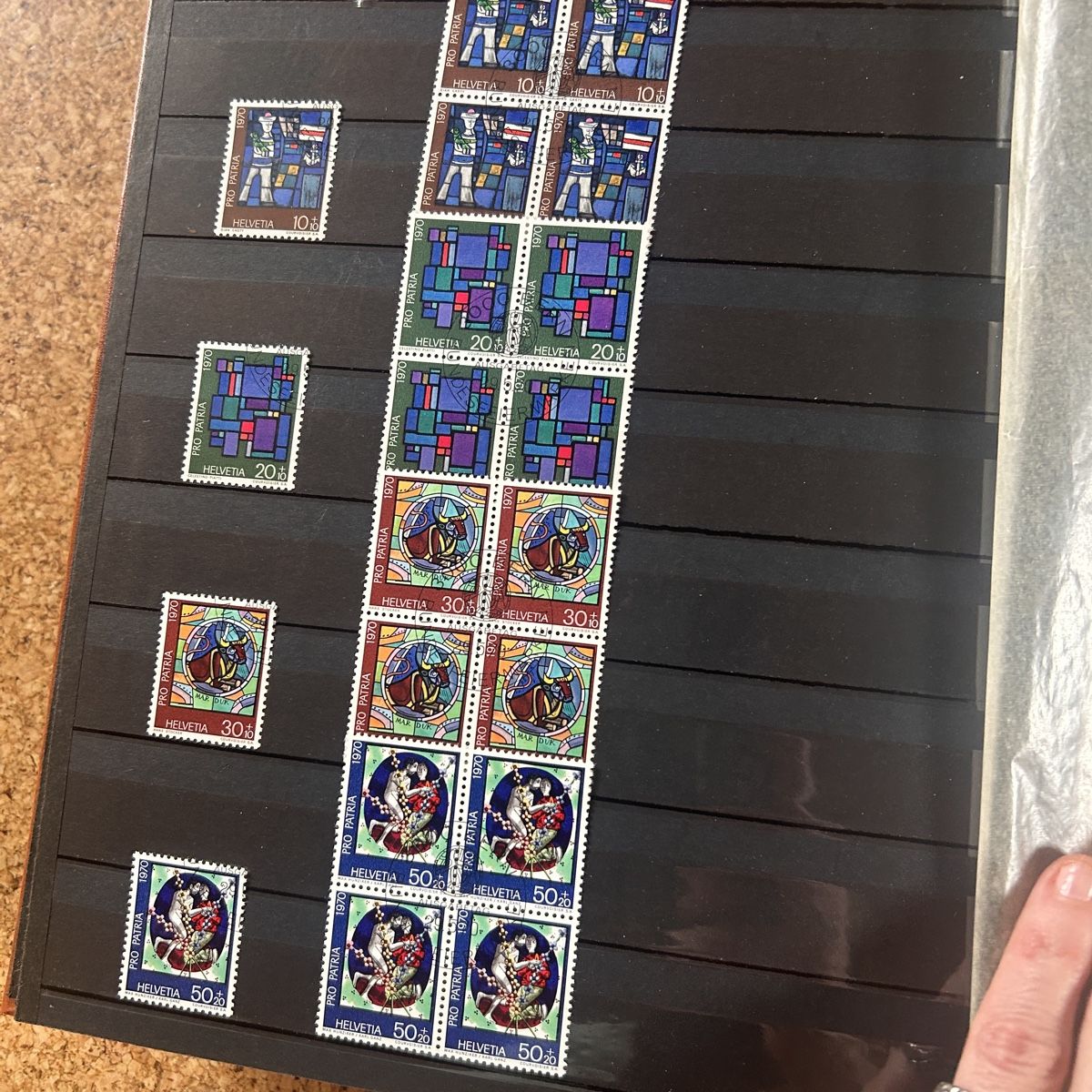 Tutti i francobolli: Briefamrken schweiz ab 1938-1974 – Usato da Basel venduto da bellespirit 8