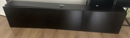 IKEA TV-Lowboard schwarz drei Fächer gebrauchter Zustand