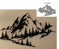 Neue Stanzschablone Berge