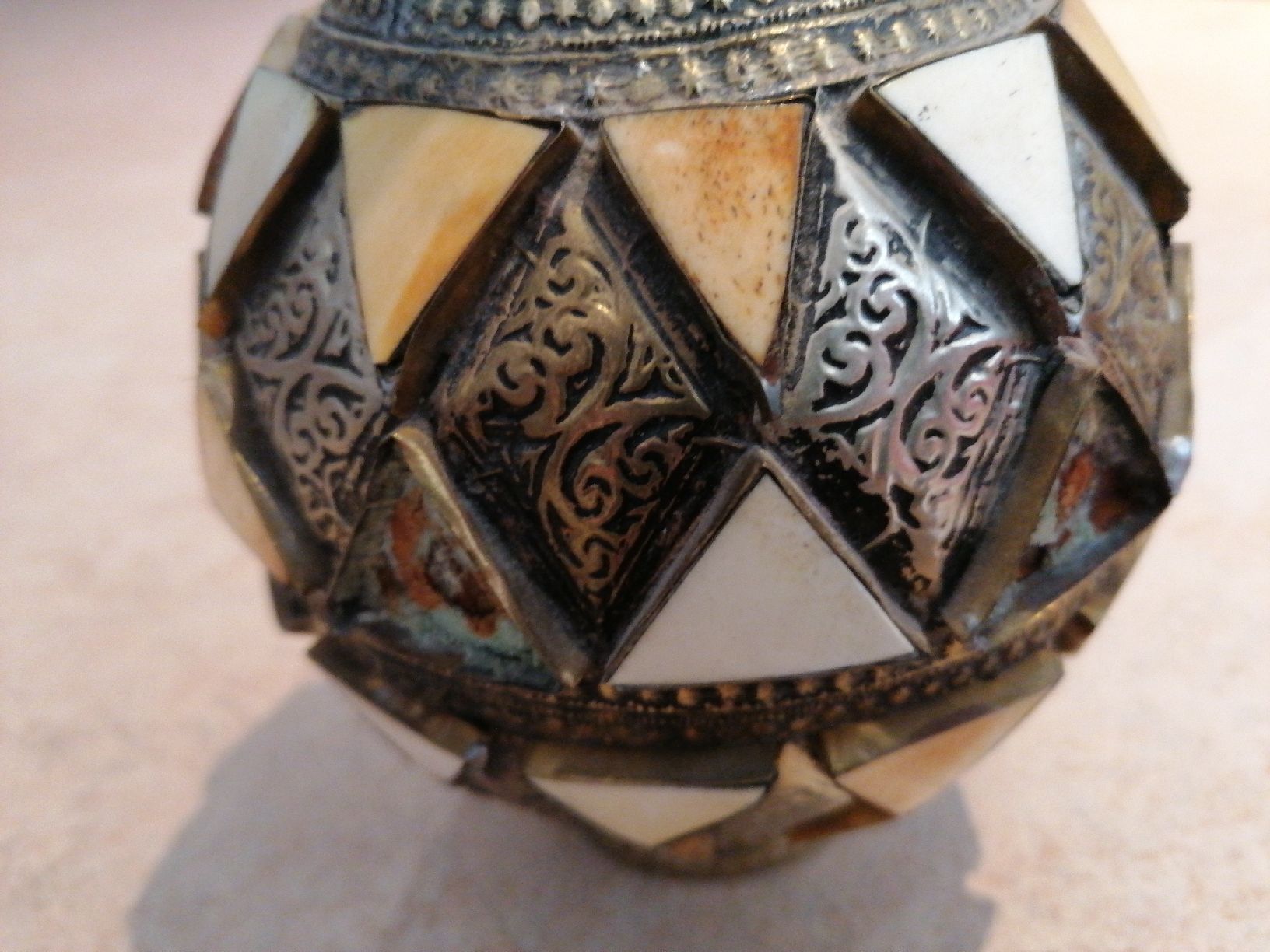 Vasi & Recipienti: Antike Flasche Vase, Messing und Einlegearbeit – Usato da Klingnau venduto da vollmond36 6