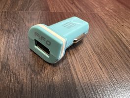 KFZ Ladegerät USB FIFO 12V-24V hellblau