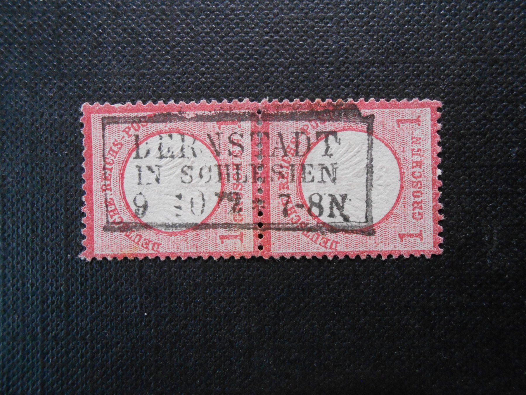 Alle Briefmarken: DR Mi 4  1Gr  2 Einheiten senkrecht  1872 – Gebraucht aus Hallwil von pkaiser44 3