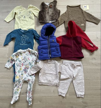 Winterpaket Jungen Gr. 86 – 9 Teile – Petit Bateau, Pyjamas,