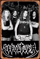 Sepultura - Blechschild Metal Rock Band
