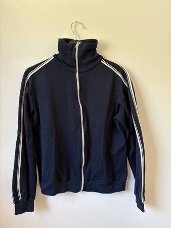 Vintage Jacke dunkelblau mit weissen Streifen
