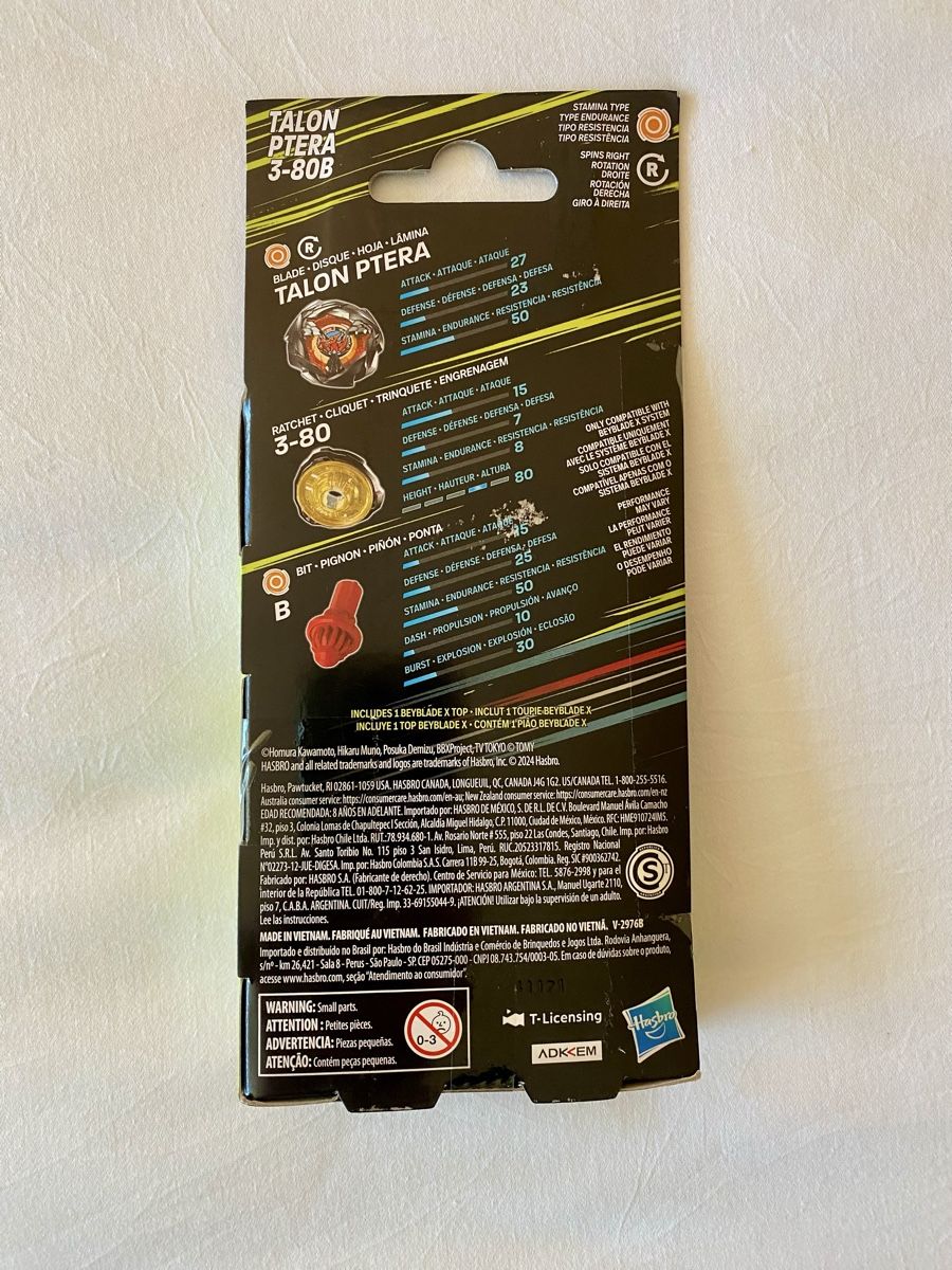 Hasbro Spielzeuge: Beyblade X Talon Ptera 3-80B, Neu & Originalverpackt – Neu und originalverpackt aus Oberembrach von theZaz 1
