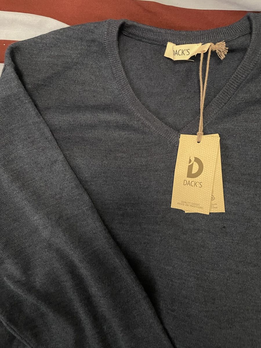 Maglioni & Felpe: Neuer Pullover Dack's Merinowolle XXL Dunkelblau – Nuovo e nell'imballaggio originale da Zürich venduto da fab_8myf