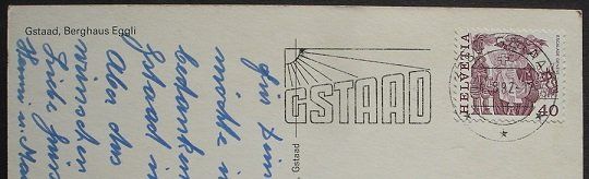 Ansichtskarten: GSTAAD Berghaus Eggli – Gebraucht aus Jona von philajona 1