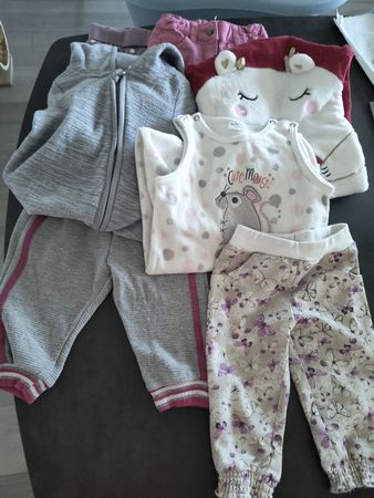Mädchen Winterkleider Set 7 T. Gr. 74/80 guter Zustand #16