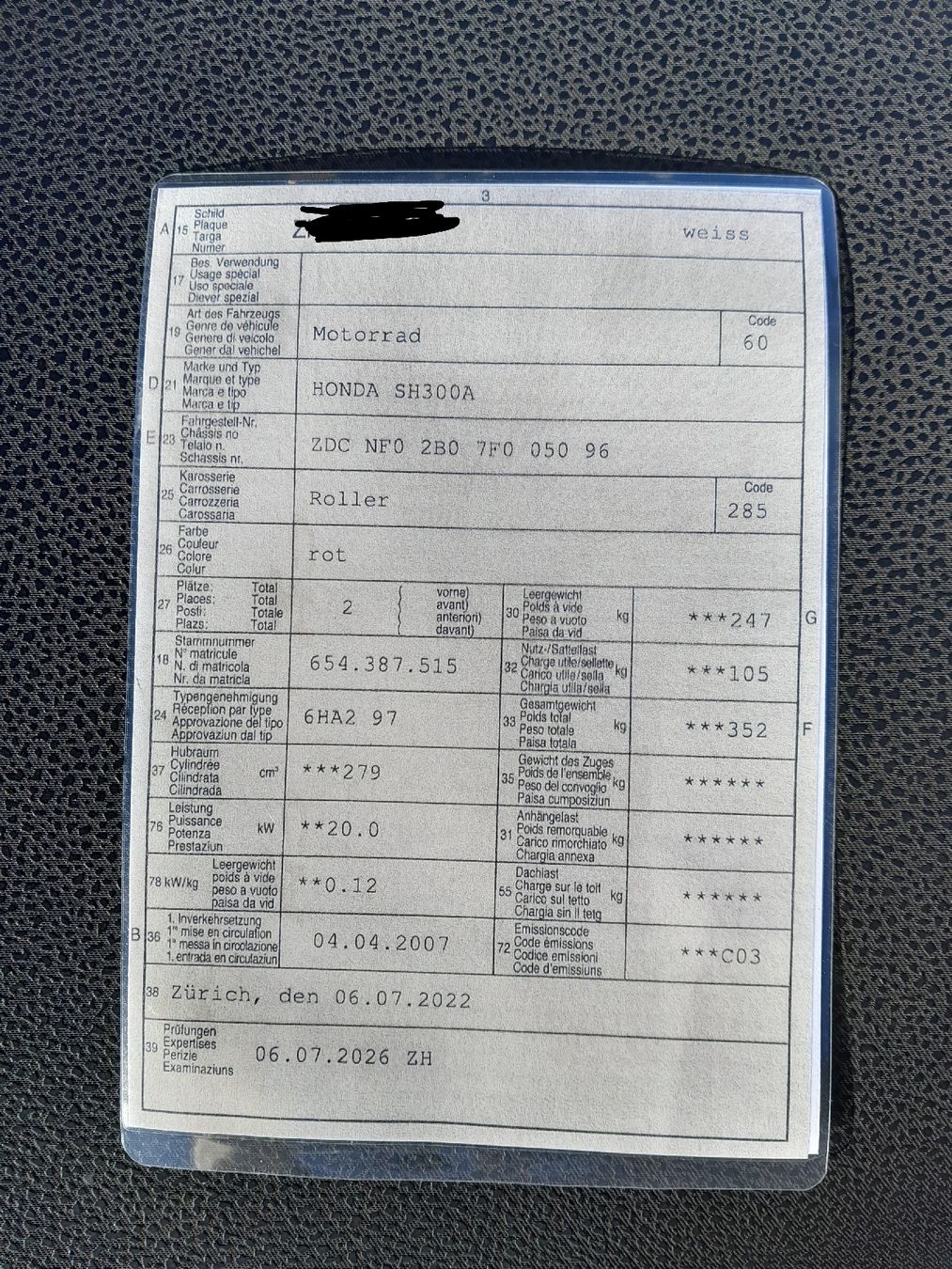 Honda Scooters: Honda 300 SH – Gebraucht aus Kaltbrunn von ueli124 4
