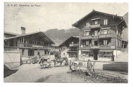 Chesières (VD) Ollon - La Place - Dorfzentrum - Pension 1915
