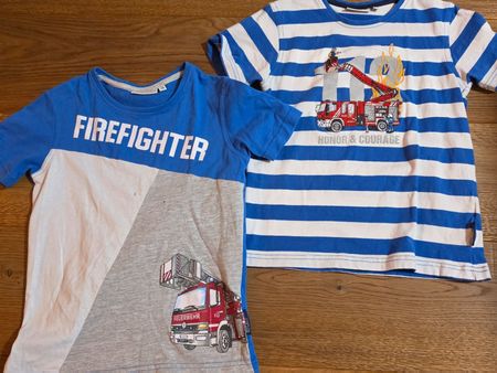 2 Kinder T-Shirts 116/122 salt and pepper by kids park