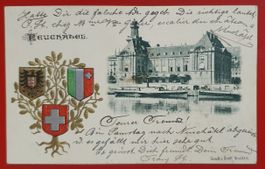 Prägekarte Neuenburg 1901