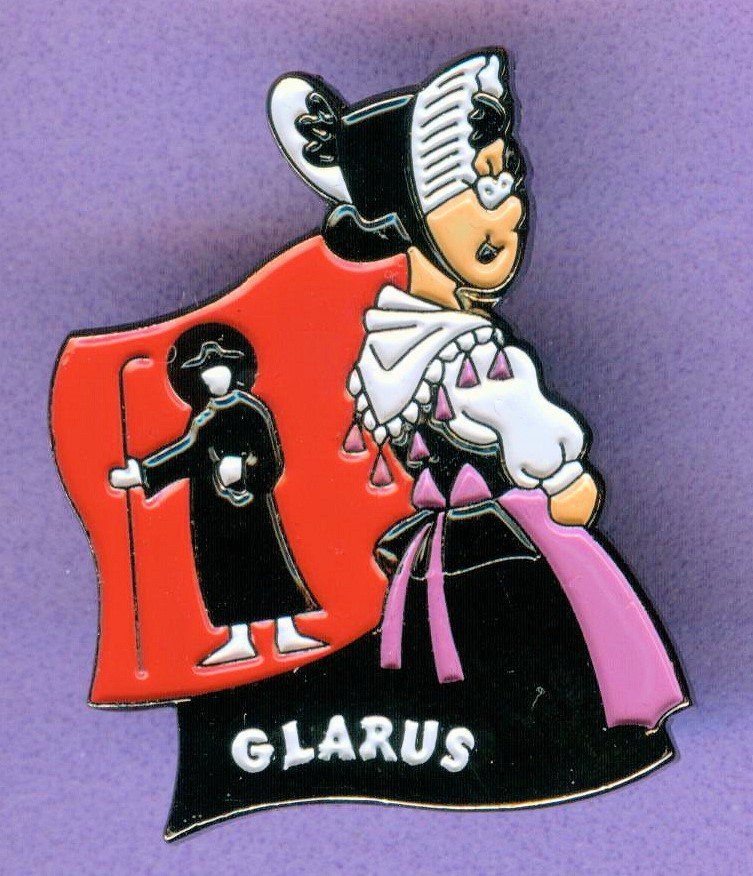 Placchette & Badge: Wappen & Tracht   GLARUS – Usato da Winterthur venduto da Sammleroase