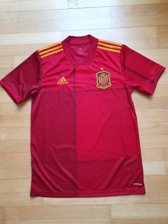 Fussballtrikot Spanien Grösse M Adidas rot gelb Top Zus...