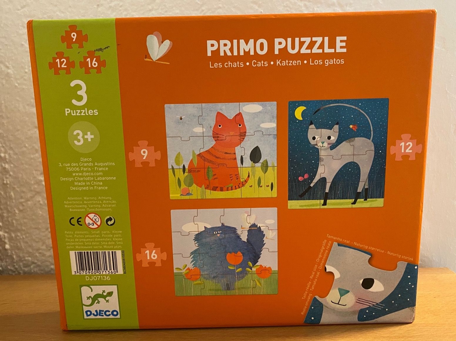 Djeco Puzzle: DJECO PRIMO PUZZLE KATZEN – Usato da chiasso venduto da Wulli 1