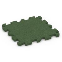 Puzzle Matte 50x50x3cm Gummi Granulat Grün neu