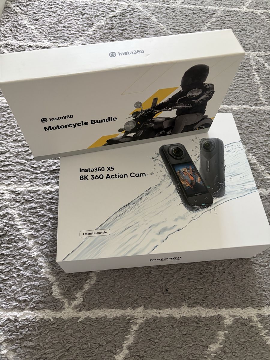 Insta360 Action Cam: Insta360 X5 8K 360 NEU Essential+Motorrad Bundle – Nuovo (secondo la descrizione) da Aarburg venduto da kor_zmw5