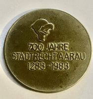 Gedenkmünze 700 Jahre Stadtrecht Aarau 1283-1983 gebraucht