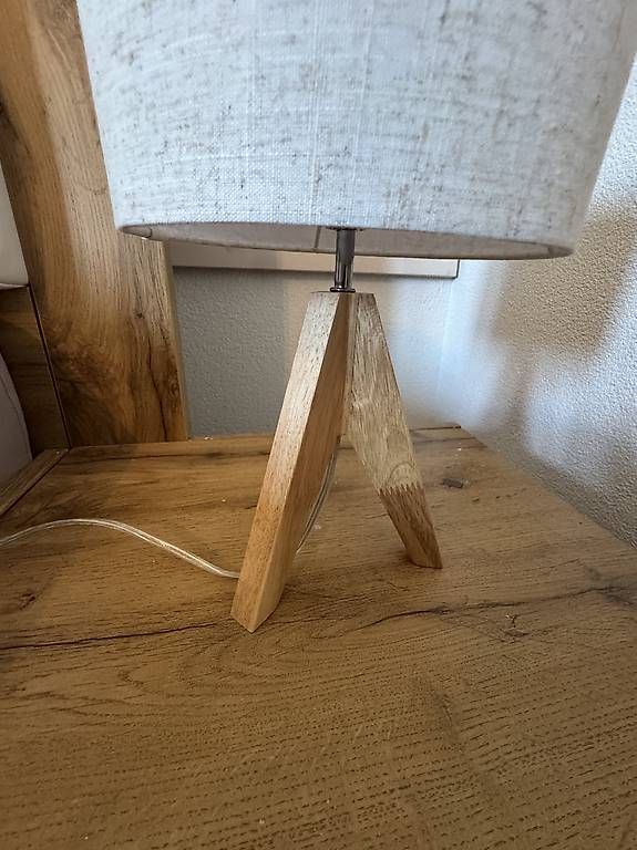 Lampade:  2er Set Tischlampe Holz, LED Nachttischlampe – Usato da Schänis venduto da tat_ngw8 1