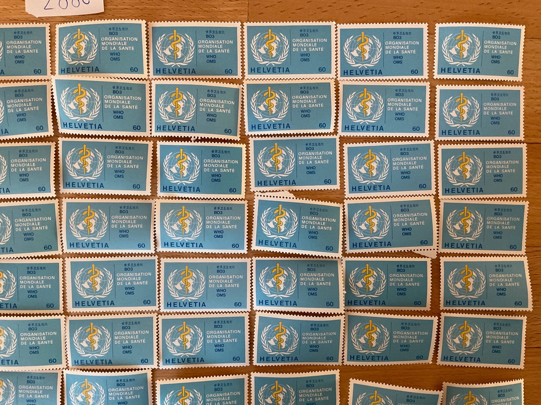 Tutti i francobolli: 60Fr Ämter Frankaturware ungestempelt postfrisch Sammlung – Nuovo (secondo la descrizione) da Wil SG venduto da Chefsugus 2
