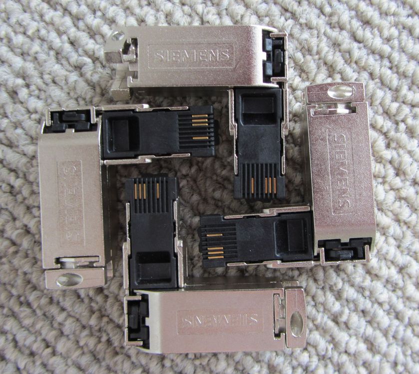 4 Stück Siemens Industrial Ethernet FC RJ45 90° abgewinkelt (Neu ...