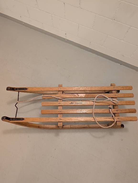 Slitta: Original Davoser Schlitten Holzschlitten Davos – Usato da Stachen venduto da maf_5cnd 1
