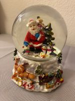 Schneekugel Weihnachtsmann Spieldose Weihnachten Rentiere