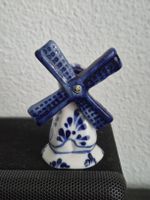 Hübsche Delfter Blau Porzellan-Windmühle – Handgemalt