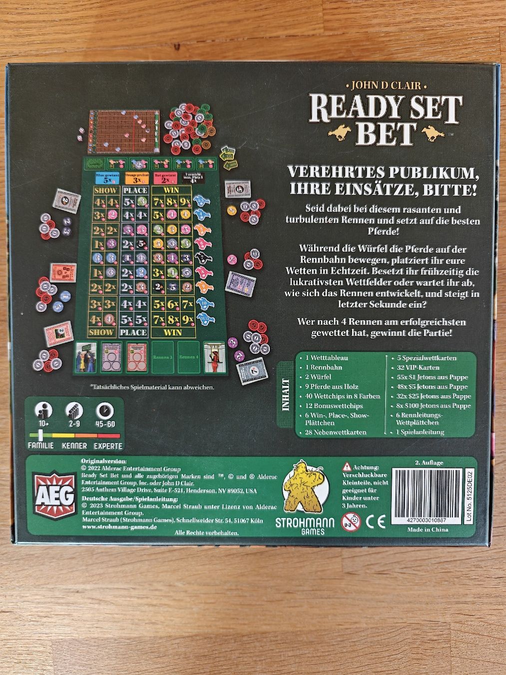 Giochi: Ready Set Bet - Strohmann Games - Brettspiel – Usato da Stein AR venduto da Vinilm 1