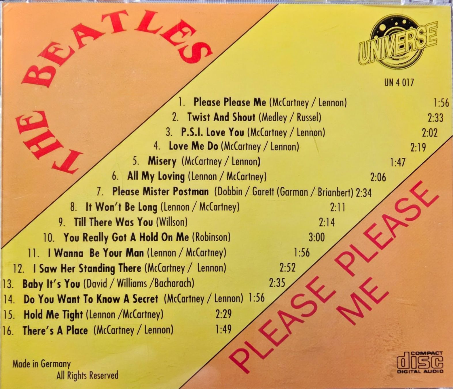 CDs: The Beatles - Please Please Me – Gebraucht aus Wahlen b. Laufen von Cg10 2