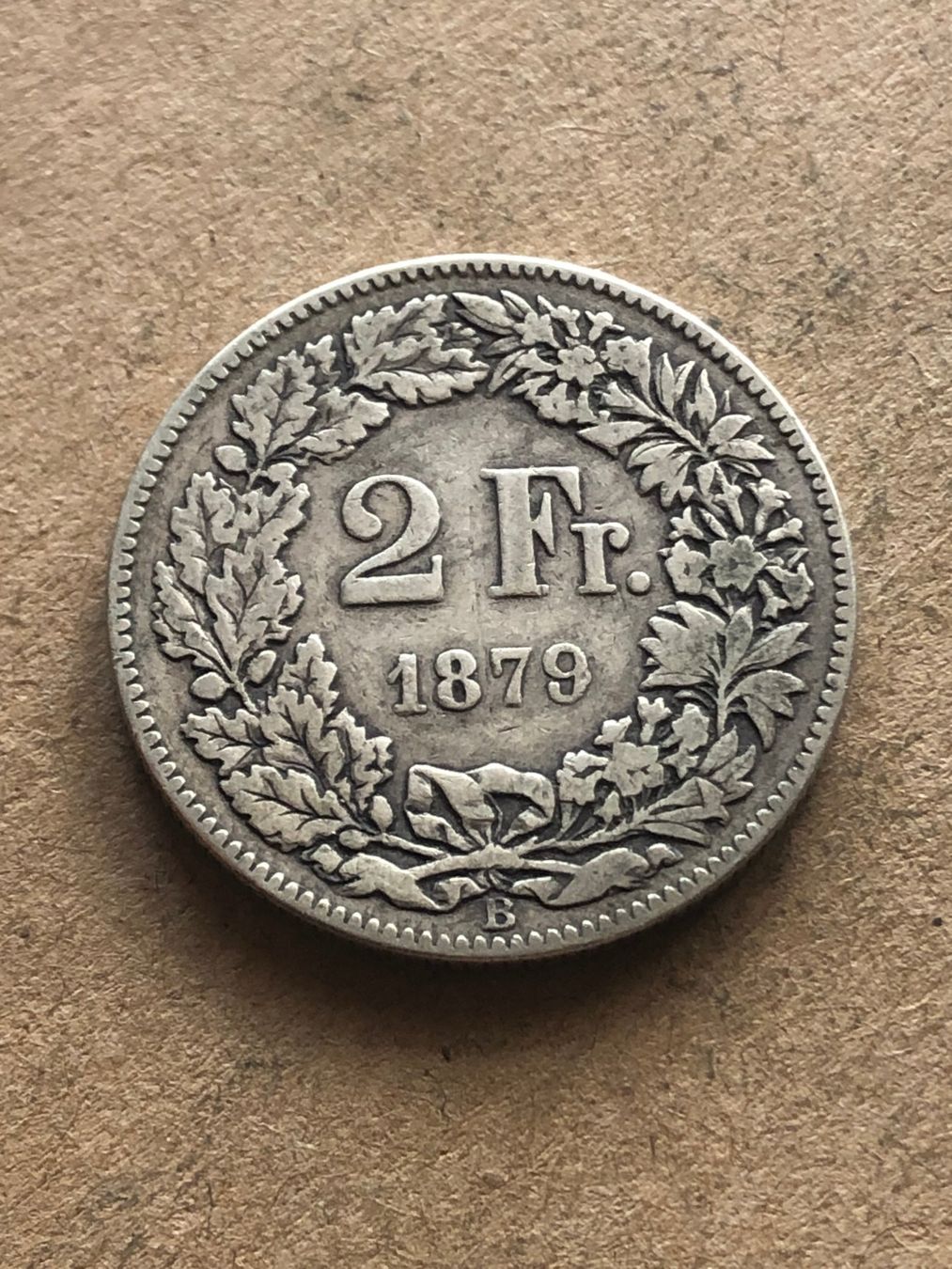 Alle Münzen: 2 Fr. 1879 – Gebraucht aus Schötz von Odpa