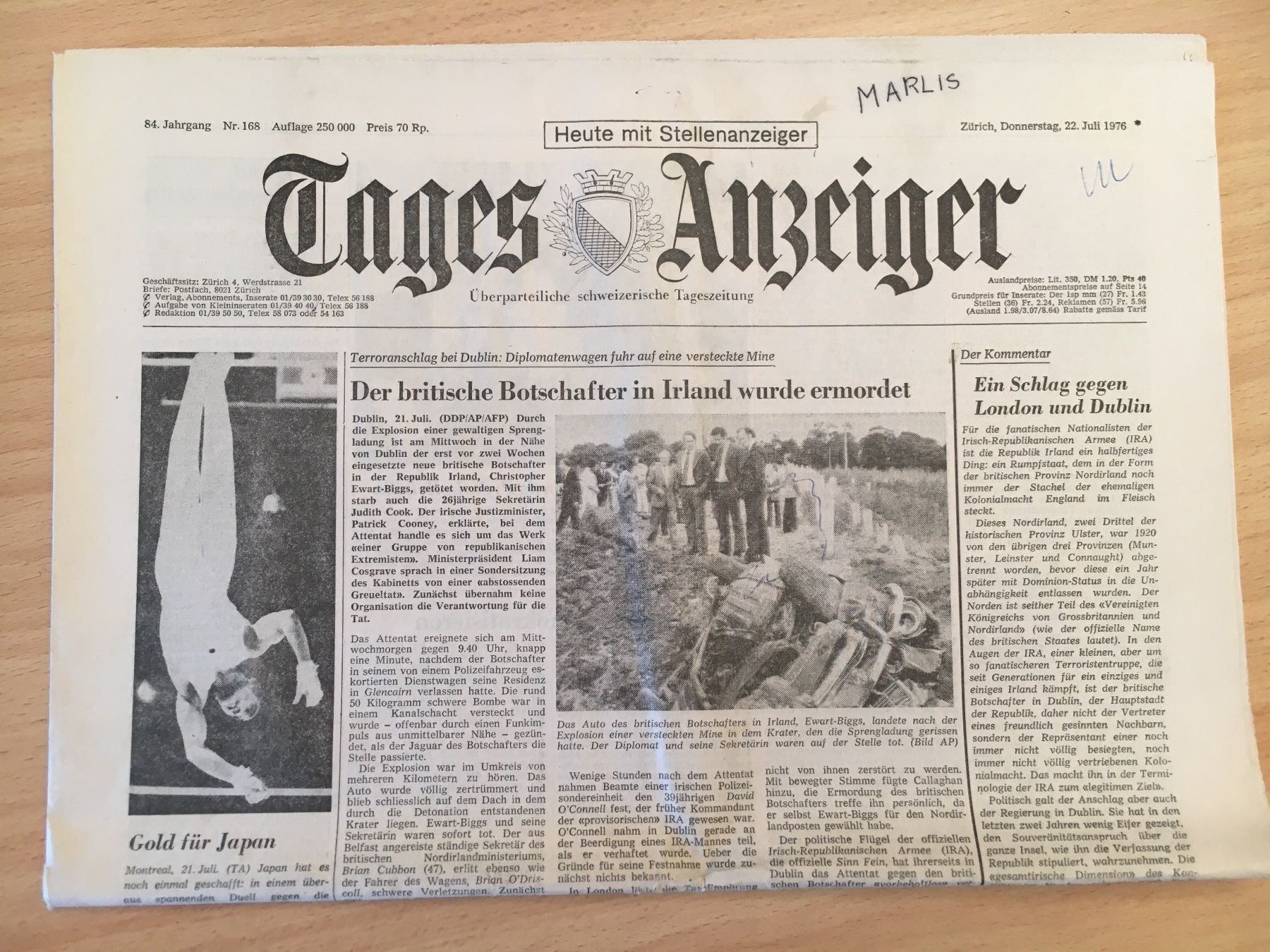 Zeitschriften & Magazine: Tagesanzeiger vom 22. Juli 1976 – Gebraucht aus Luzern von Jiggy_8898