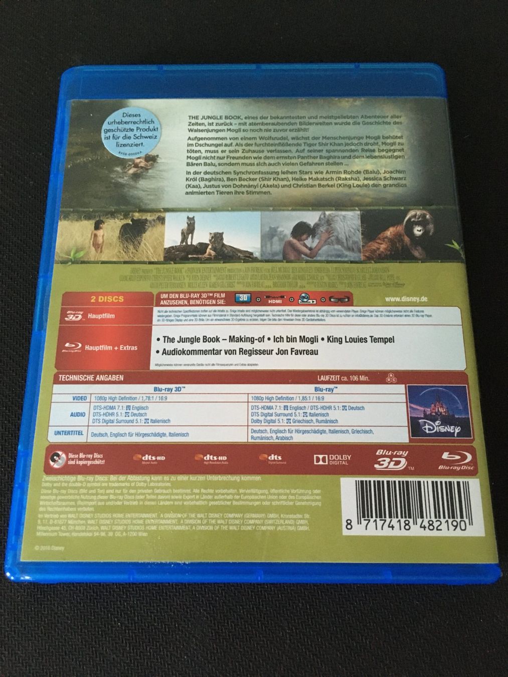 Alle DVDs: The Jungle Book [Blu-ray] – Gebraucht aus St.Gallen von MedienJoe 1