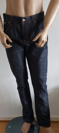 Neue Nudie Jeans Grim Tim W33 L34 Open Dry Selvage