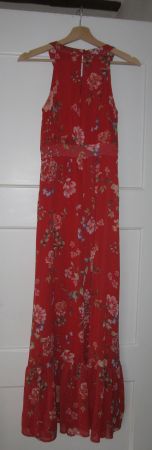 Sommerkleid, Grösse 36, rot mit Blumen