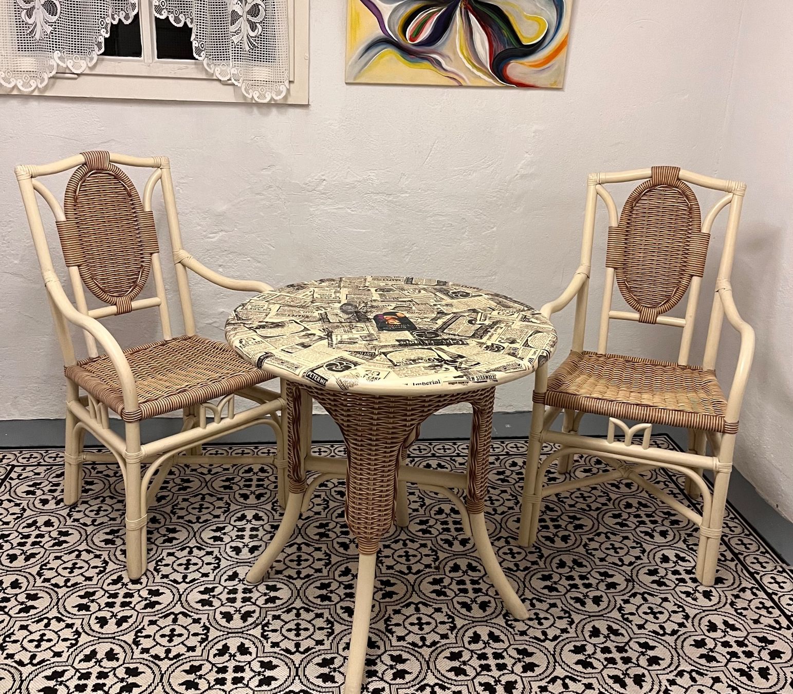 Sedie: Tisch mit 2 Stühlen echtes Rattan – Usato da St. Margrethen SG venduto da Lillicasso