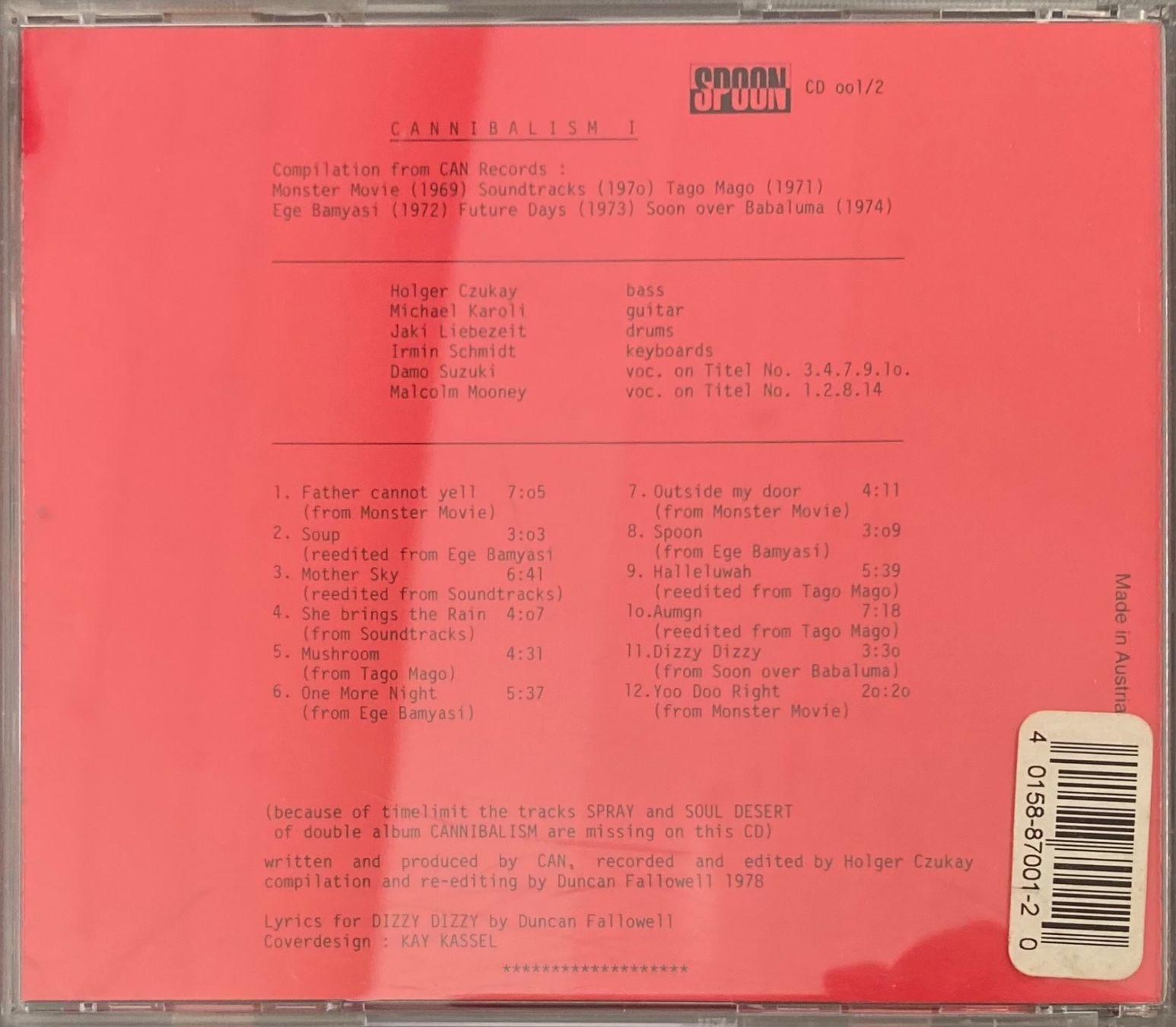 CD: CAN - CANNIBALISM I – Usato da Poliez-Pittet venduto da Newtown-Records 1