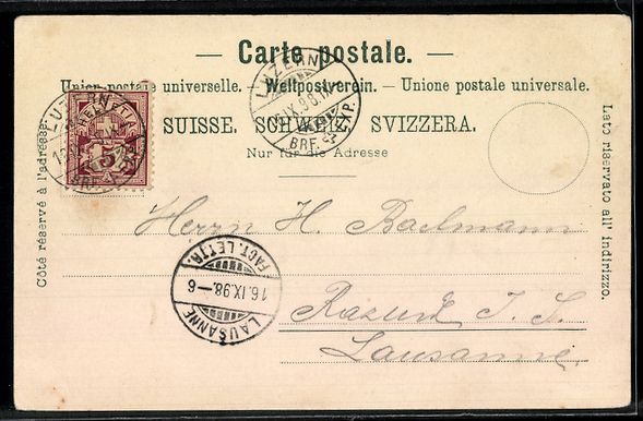 Cartoline postali: Mondschein-AK Baden, Schartenfels – Usato da Berlin venduto da bartko-reher 1