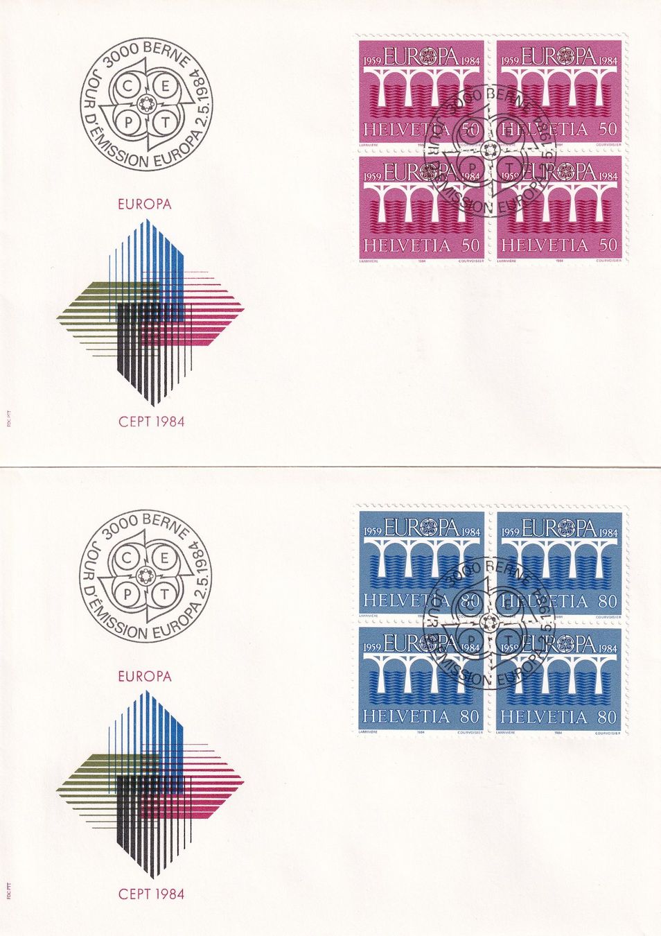 Tutti i francobolli: Lot 11 Briefe FDC 4er Block  1984 – Usato da Rossa venduto da becky05 3