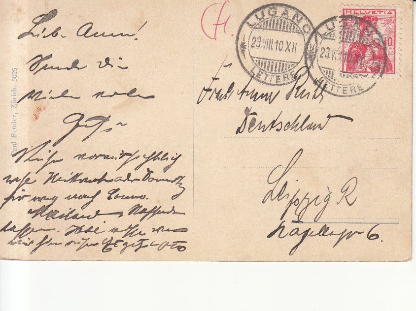 Cartoline postali: Gandria 1910 – Usato da Bürglen TG venduto da StampGraf 1