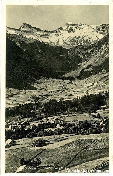 Cartoline postali: Adelboden - mit Wildstrubel + 1930 – Usato da Emmenbrücke venduto da teestube