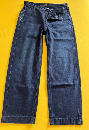 LEE CHINO-BLUE JEANS, GR.40, WEITES BEIN, HERBST-WINTER