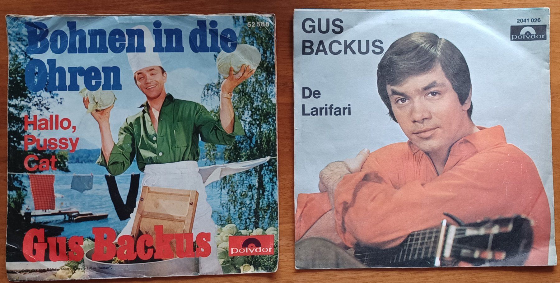 Dischi in vinile: 2× 7" Single Gus Backus 1965/70 – Usato da Hägendorf venduto da Plattenhardt
